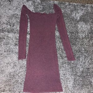 💋 Ribbed purple bodycon dress 💋